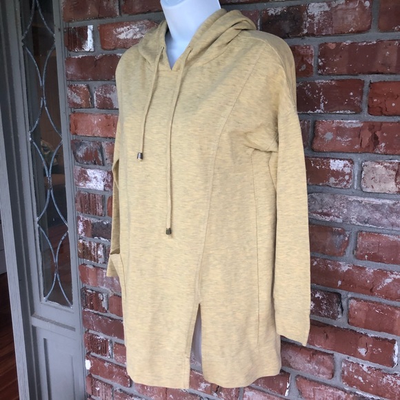 Soft Surroundings yellow long sleeve hoodie size S - Picture 5 of 11